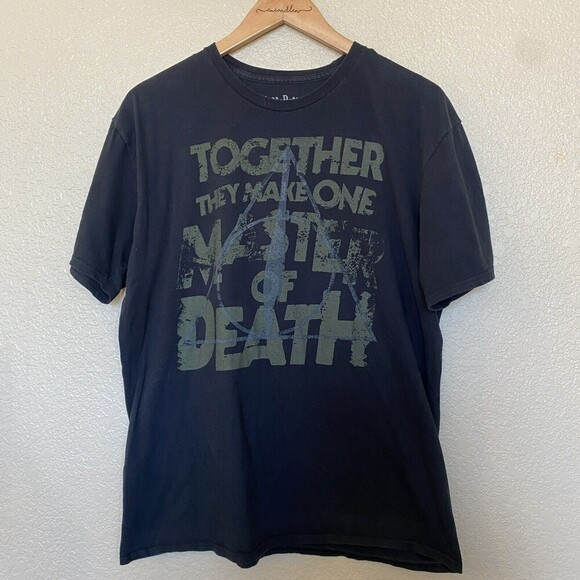 Harry Potter Unisex T-shirt Extra Large Together They Make One Master Of Death - Picture 1 of 4